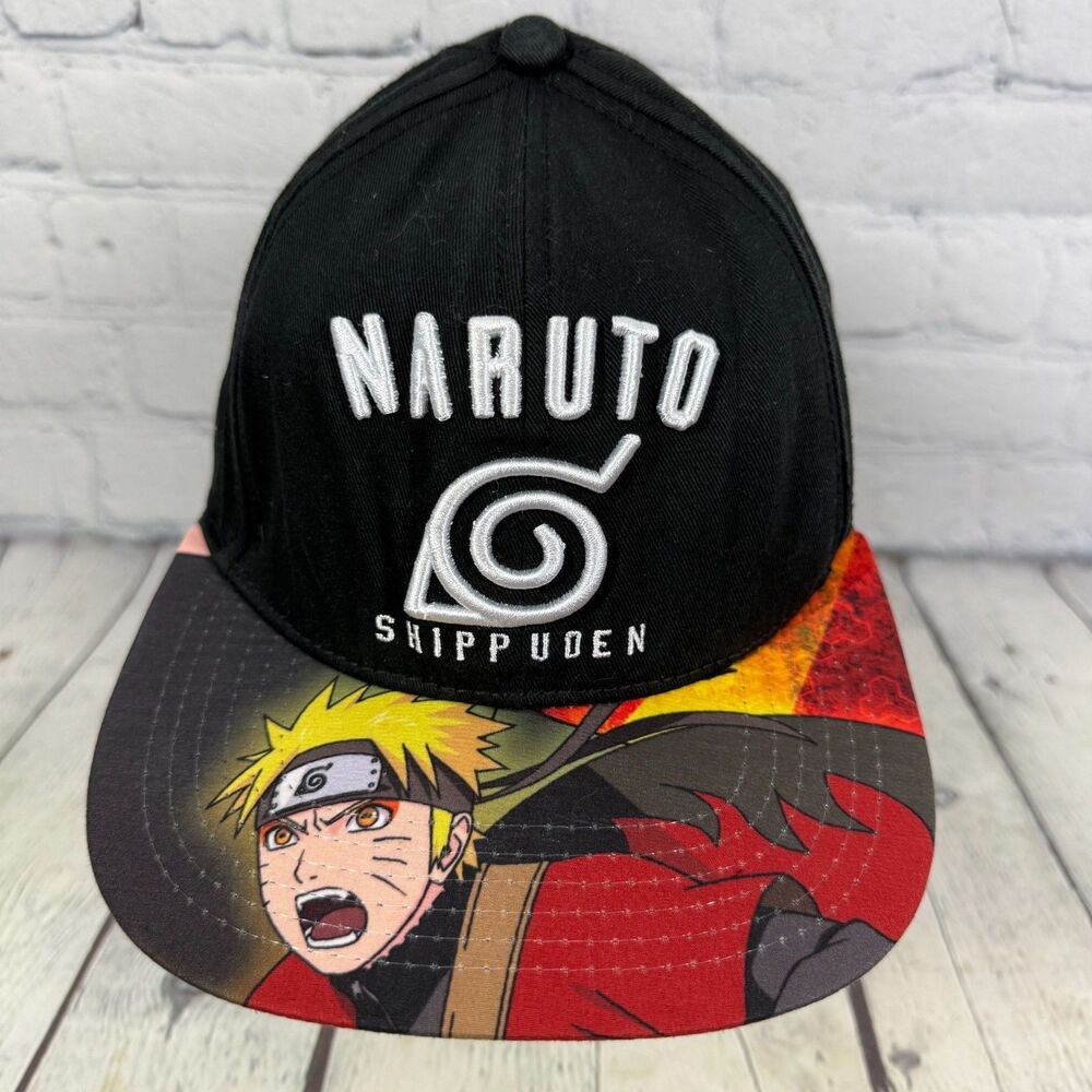 Vintage Naruto Shippuden Collection Snapback Hat Cap Japan Anime Manga 2002